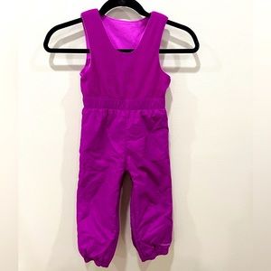Columbia Bright Magenta/Purple Kids Snow Bib